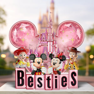 Cartoon Friends Acrylic Plaque – Personalized Gifts For Besties 03ohqn060625 - Shaped Plaques - GoDuckee