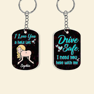 I Need You Here With Me-Personalized Keychain- Gift For Couple- Funny Couple Keychain - Keychains - GoDuckee