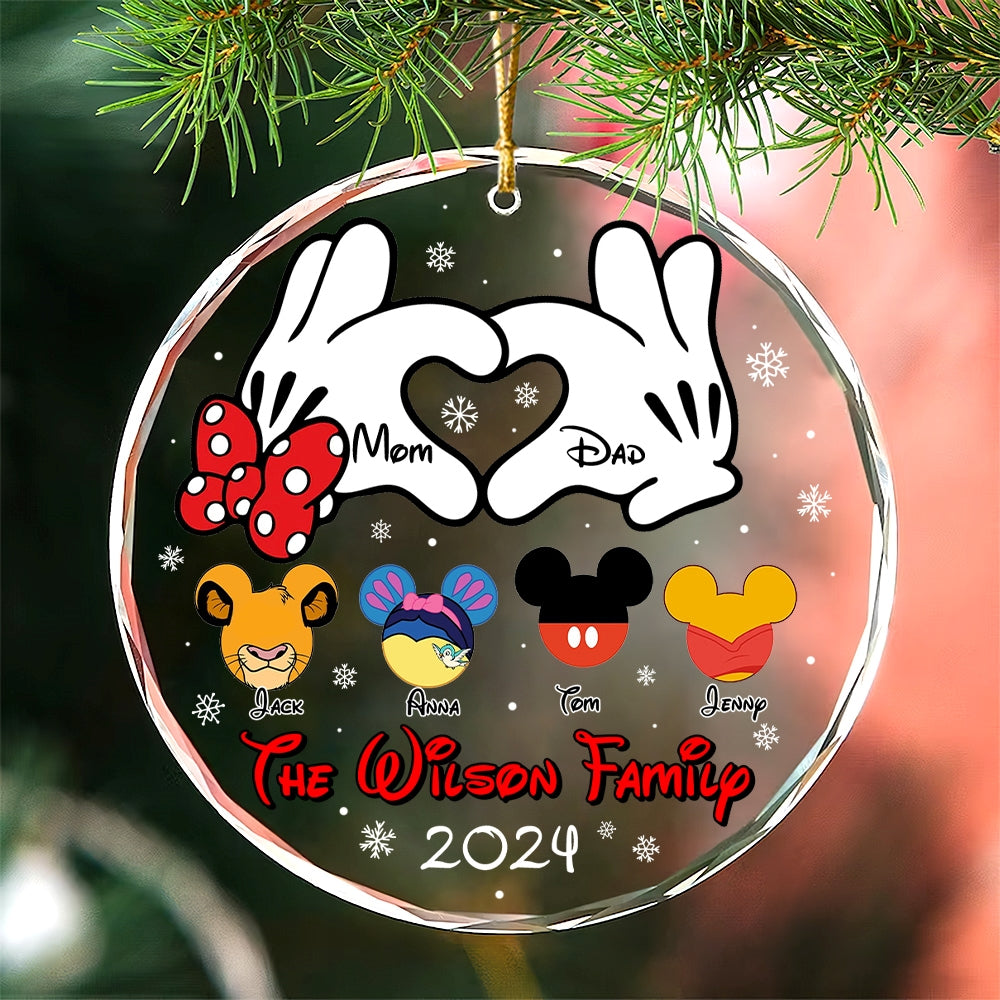 Personalized Gifts For Family Ornament, Cartoon Character 03natn190824 - Ornament - GoDuckee