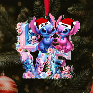 Personalized Gifts For Couple Christmas Ornament 05ohpu091124 - Ornament - GoDuckee