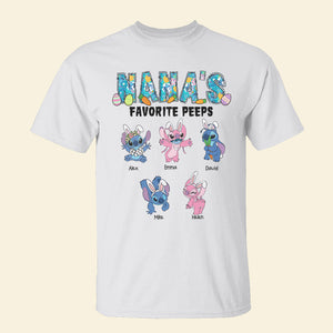 Personalized Gifts For Grandma Shirt Nana's Favorite Peeps 01OHHN260224 - 2D Shirts - GoDuckee