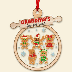 Personalized Gifts For Grandma Ornament, Cartoon Gingerbread Character 01naqn070824 - Ornament - GoDuckee