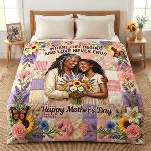 Love Mom Blanket - Custom Photo Gifts For Moms 02tydh090426 - Blanket - GoDuckee