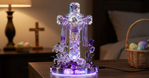 Jesus On The Cross Light Box - Personalized Gifts For Christians 03tgmg300126 - Light Box - GoDuckee