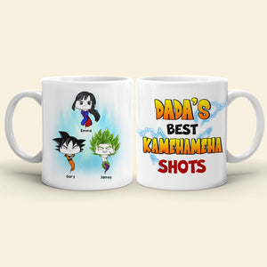 Dada's Best Shots, Gift For Dad, Personalized Mug, Funny Sperm Kids Mug 04TOHN140923HA - Coffee Mug - GoDuckee