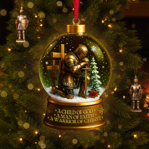 Warrior Ornament - Personalized Gifts For Christian 03tota190825 - Ornament - GoDuckee