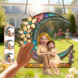 Unbreakable Bond Between Mother & Daughter Suncatcher - Personalized Gifts For Mom 05TOMG270226 - Ornament - GoDuckee