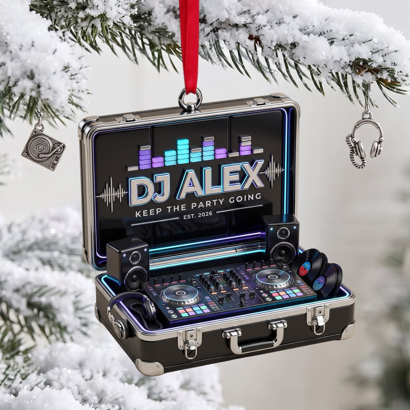 DJ Suitcase Christmas Ornament - Personalized Gifts For DJ 01tolu170926 - Ornament - GoDuckee