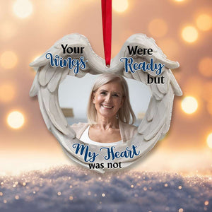 Custom Photo Gifts For Memorial Heaven Ornament 02NAMH140824 - Ornament - GoDuckee