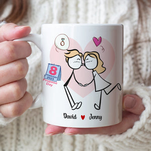 Couple Personalized Coffee Mug - Coffee Mug - GoDuckee