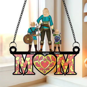 Personalized Gifts For Mom Suncatcher Window Hanging Ornament 04naqn240424hg Mother's Day - Ornaments - GoDuckee