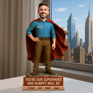 Hero Dad Acrylic Plaque - Personalized Custom Photo Gift For Dad 01NALU170525 - Shaped Plaques - GoDuckee