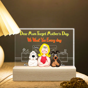 Personalized Gifts For Dog Mom LED Light 05KAMH250225PA - Led Night Light - GoDuckee