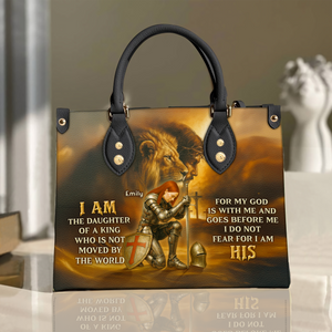Kneeing Knight Leather Bag - Personalized Gifts For Christians 02hupu130625 - Leather Bag - GoDuckee