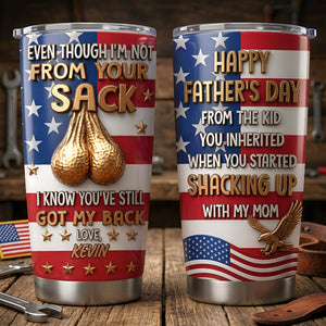 USA Step Dad 20oz Tumbler - Personalized Gifts For Step Dad 07tyqn060526 - Tumbler Cup - GoDuckee