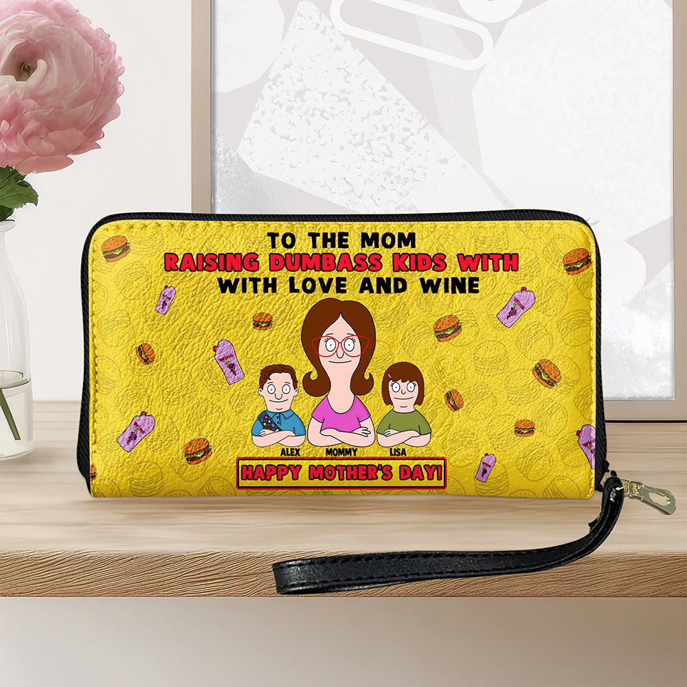 Personalized Gifts For Mom Twill Faux Leather Wallet Happy Mother's Day 05XQMH070325HG - Leather Wallet - GoDuckee