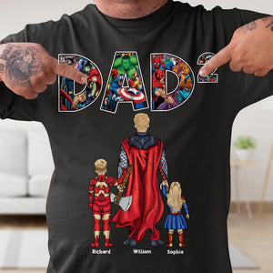 Gift For Dad, Personalized Shirt, Super Dad And Kids Shirt, Christmas Gift 09QHQN241123TM - Shirts - GoDuckee
