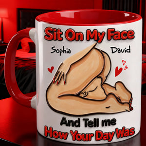 How Your Day Was Couple Coffee Accent Mug - Personalized Gift For Couple 04HULU270126 - Coffee Mug - GoDuckee