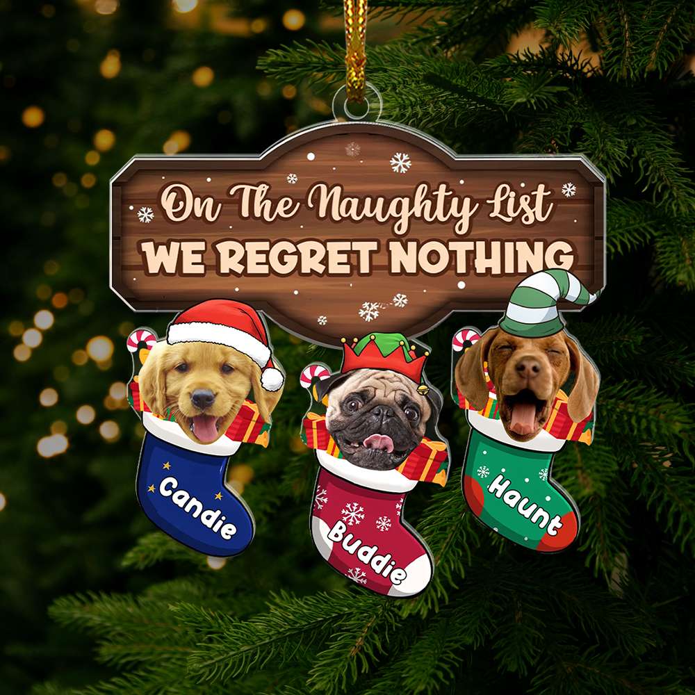 Custom Photo Christmas Gifts For Pet Lovers Ornament 01XQLU141024 - Ornament - GoDuckee