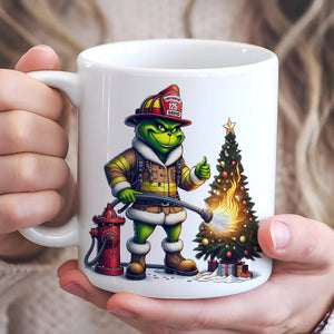 Personalized Gifts For Firefighter Mug, How The Firefighter Saved Christmas 05QHTN011124 - Coffee Mug - GoDuckee