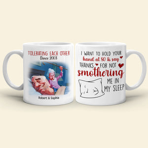 I Want To Hold your Hand At 80-Personalized Coffee Mug DR-WHM-03qhqn230823 - Coffee Mug - GoDuckee