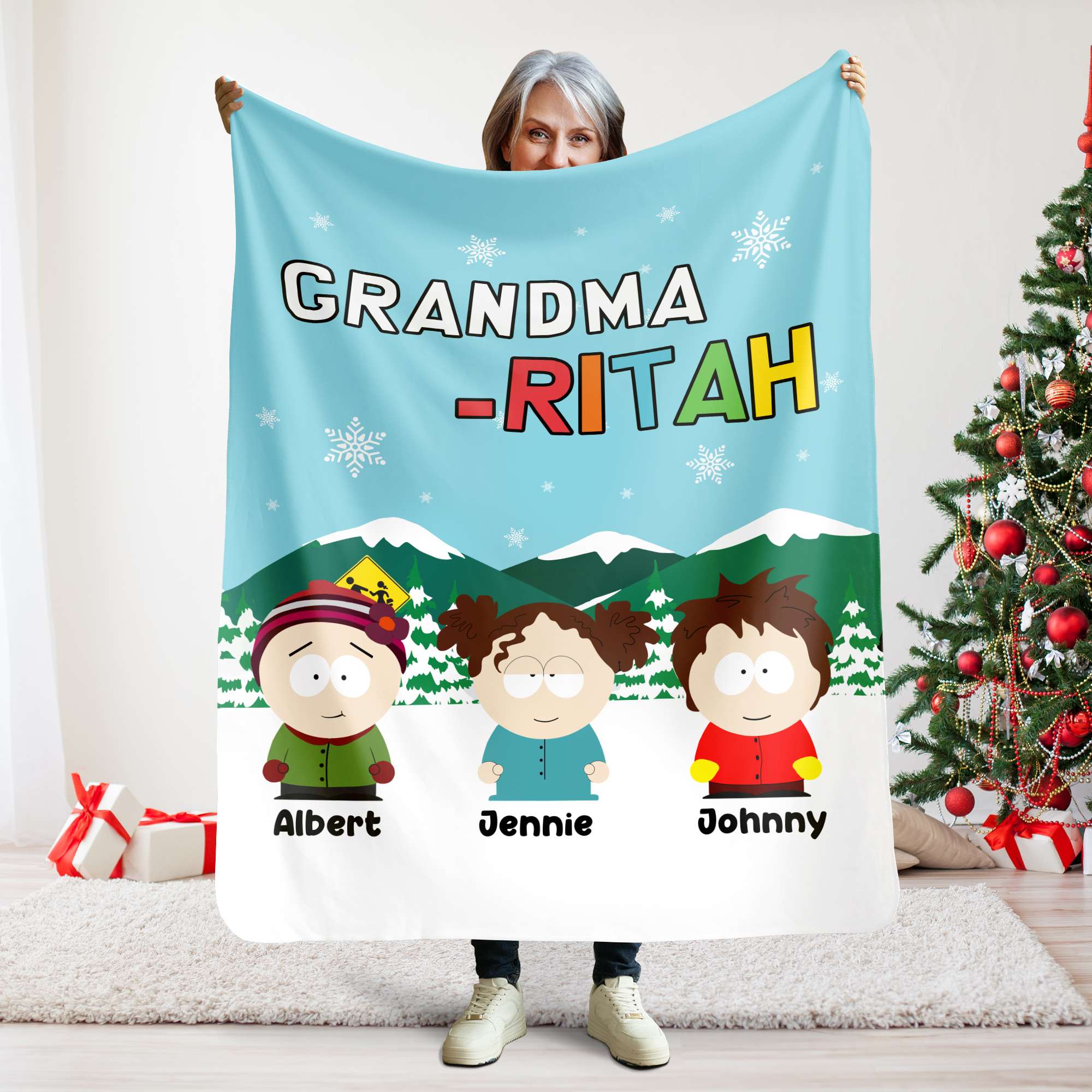 Personalized Gifts For Grandma, Movie Characters Blanket 02TOLU021124HG - Blanket - GoDuckee