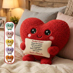 Valentine Couple Heart Shape Pillow - Personalized Gifts For Couple 02hymg241125 - Pillow - GoDuckee