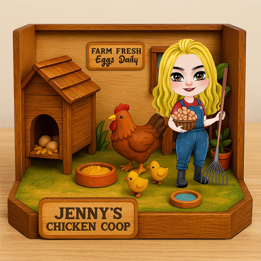 Personalized Gifts For Farmer Plaque Chicken Coop 03NAPU110425HH - Shaped Plaques - GoDuckee