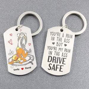 Personalized Gifts For Couple Keychain 04OHQN220624 - Keychains - GoDuckee