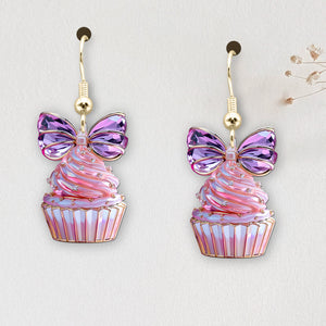 Cute Cupcakes Earrings - Personalized Gifts For Cartoon Lovers 01TGDT080725 - Earrings - GoDuckee