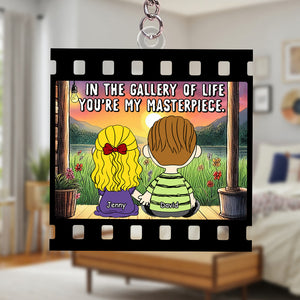 Personalized Gifts For Couple Keychain 02totn191224hg In The Gallery Of Life You're My Masterpiece - Keychains - GoDuckee