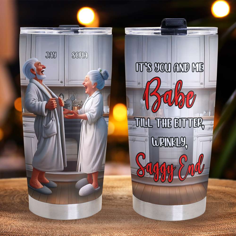 Personalized Gifts For Old Couple Tumbler 01QHMH071224 - Tumbler Cup - GoDuckee