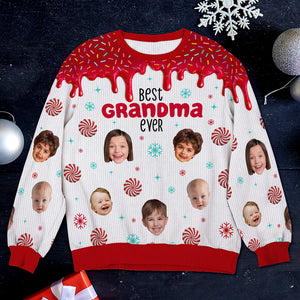 Custom Photo Gift for Grandma, Best Grandma Ever Sweatshirt 02TOQN051024 - AOP Products - GoDuckee