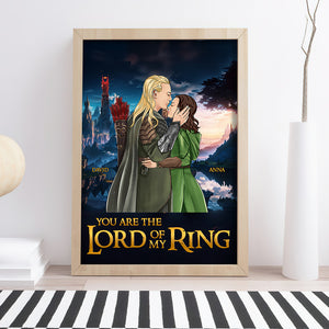 Kissing Couple Personalized Couple Canvas Print 02TOPU080124TM - Poster & Canvas - GoDuckee