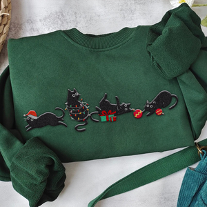 Christmas Gifts For Cat Lovers Embroidered Shirt 149acxx260824 - Shirts - GoDuckee