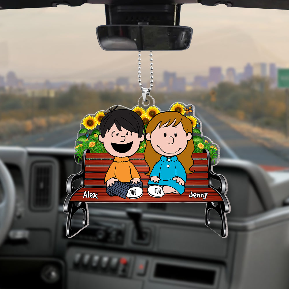 Personalized Gifts For Couple Car Ornament 03OHMH101224HH