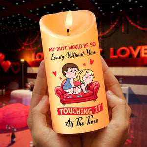 Personalized Funny Gifts For Couple LED Candle 01xqtn051224hh Touching All The Time - Led Candle - GoDuckee