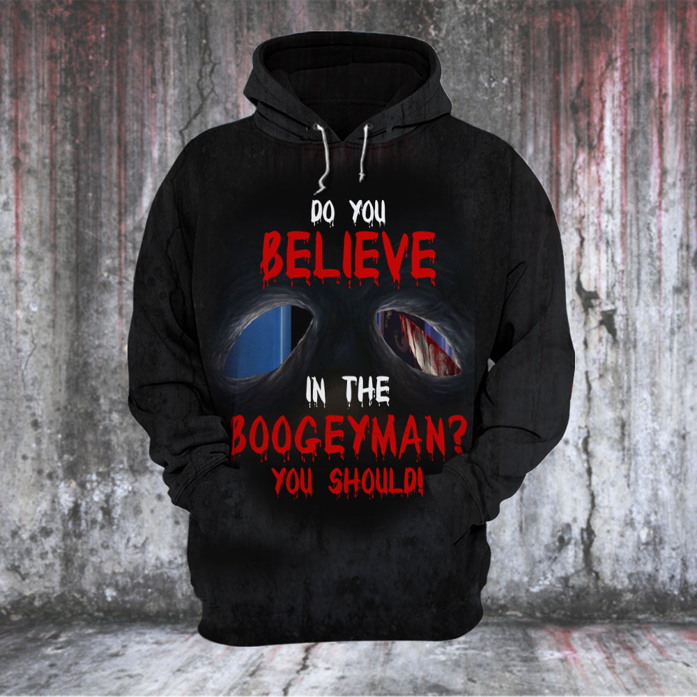 Do You Believe In The Boogeyman 3D Shirt, Halloween Gift - AOP Products - GoDuckee
