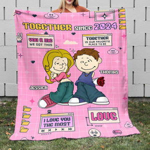 Personalized Gifts For Couple Blanket 03TODT070125HG - Blanket - GoDuckee