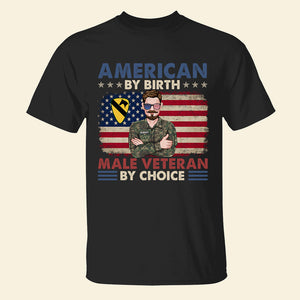 Male Veteran American By Birth Veteran By Choice, Personalized Shirt 061acqn190623tm - Shirts - GoDuckee