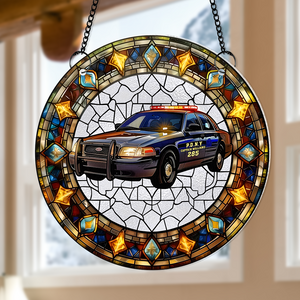 Personalized Christmas Gifts For Firefighter Suncatcher Ornament 78acpu290824 - Ornament - GoDuckee