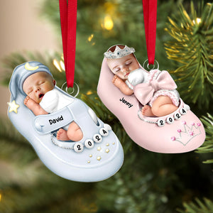 Custom Photo New Born Baby Christmas Ornament 03ohtn210924 - Ornament - GoDuckee