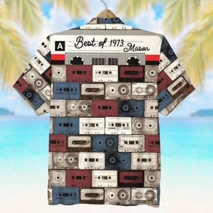 Cassette Vintage Audio Personalized Hawaiian Shirt Gift For Audiophile- GZ-HW-04QHTN130623 - Hawaiian Shirts - GoDuckee