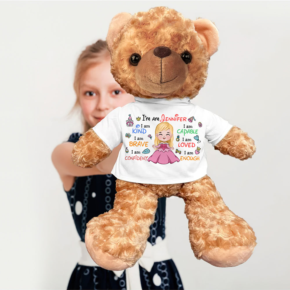 Personalized Gifts For Princess Kids Bear With Shirt 05naqn130225 - Bear - GoDuckee
