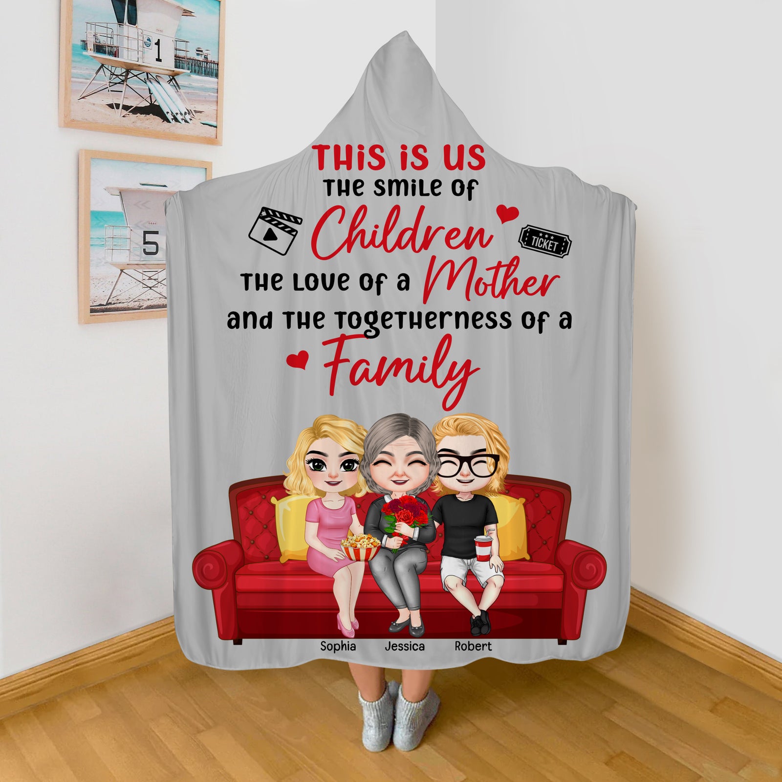 Personalized Gifts For Mom Wearable Blanket Hoodie This Is Us - Blankets - GoDuckee