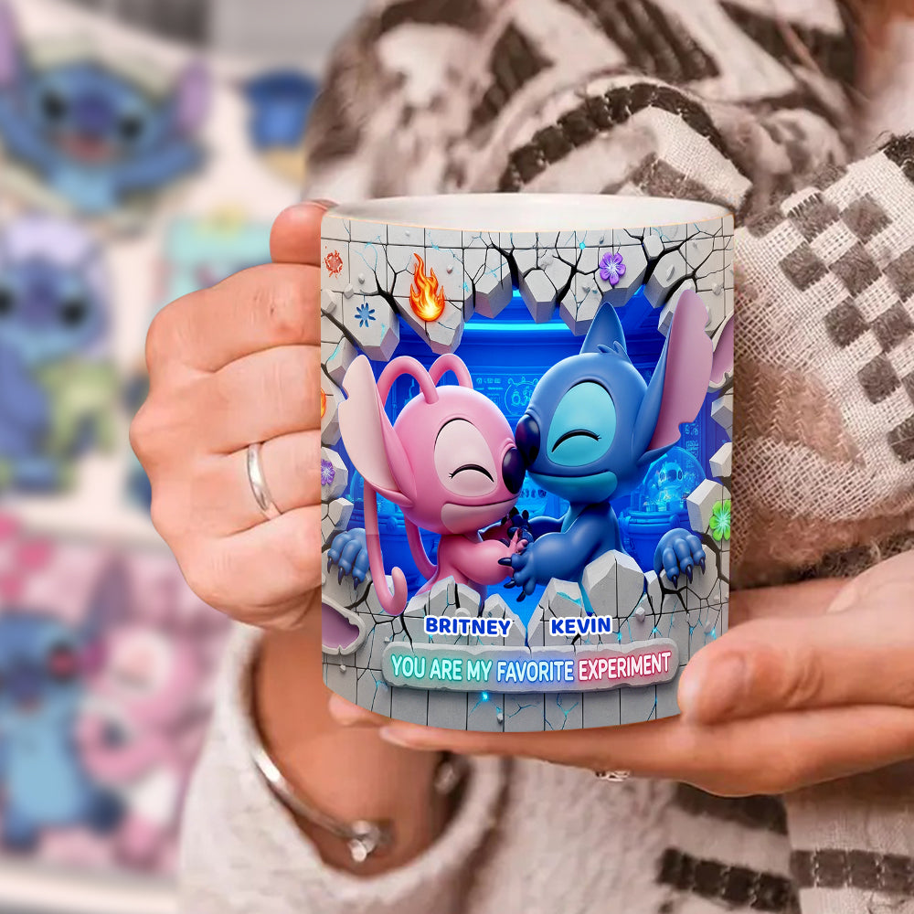 Cartoon Couple Coffee Mug - Personalized Gifts For Couple 04ohdt050625 - Coffee Mug - GoDuckee