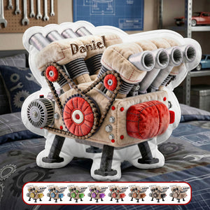 V8 Engine Model Custom Shape Pillow - Personalized Gifts 02ohmg171225 - Pillow - GoDuckee