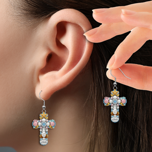 Faithful Cross Seashells Earrings - Personalized Gift For Christians 03NALU160625 - Earrings - GoDuckee