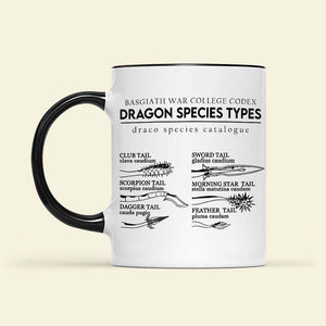 Gifts For Book Lover Coffee Mug Dragon Species Types 03HUHN120324 - Coffee Mugs - GoDuckee