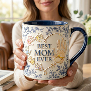Best Mom Ever - Toile De Jouy Accent Mug - Personalized Gifts For Mothers 02palu080426 - Coffee Mug - GoDuckee